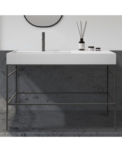 Консоль с раковиной Abber Stein 120 AS2647 Черная