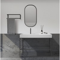 Консоль с раковиной Abber Stein 120 AS2647 Черная