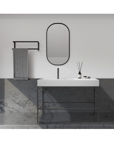 Консоль с раковиной Abber Stein 120 AS2647 Черная