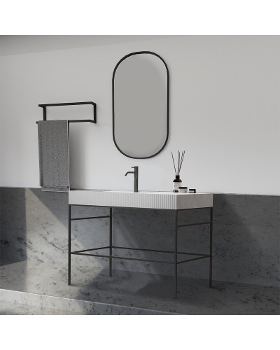 Консоль с раковиной Abber Stein 120 AS2647 Черная