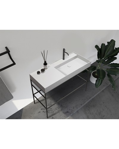 Консоль с раковиной Abber Stein 120 AS2647 Черная