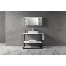 Консоль под раковину Abber Stein 100 AS2631 Белая матовая