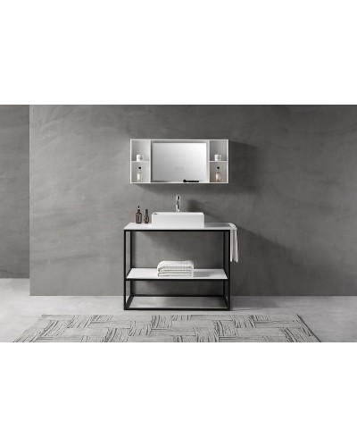 Консоль под раковину Abber Stein 100 AS2631 Белая матовая