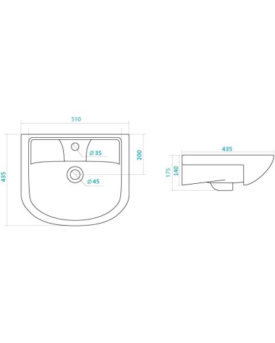 Комплект мебели белый 51 см ASB-Mebel Мессина
