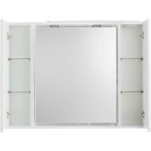 Зеркальный шкаф 100х75 см Bianco Lucido BelBagno Marino MARINO-SPC-1000/750-2A-BL-P