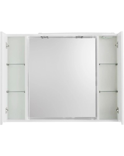 Зеркальный шкаф 100х75 см Bianco Lucido BelBagno Marino MARINO-SPC-1000/750-2A-BL-P