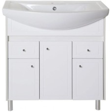 Комплект мебели белое дерево 80 см ASB-Mebel Орхидея