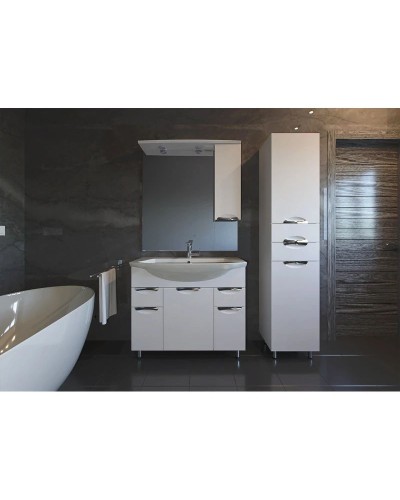 Комплект мебели белый 80 см ASB-Mebel Мессина