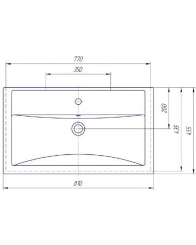 Комплект мебели ясень белый 81 см ASB-Mebel Коста