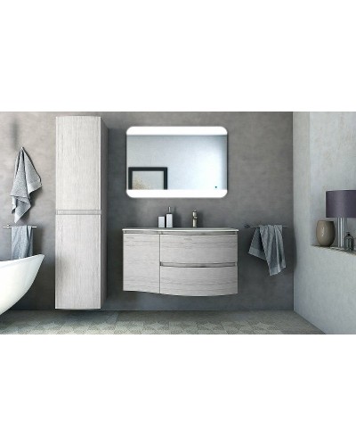Тумба Cezares Vague 34 L 54849 подвесная Rovere sbiancato