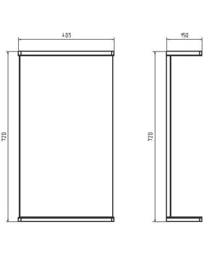 Комплект мебели белый/дуб золотой 40 см ASB-Mebel Марко