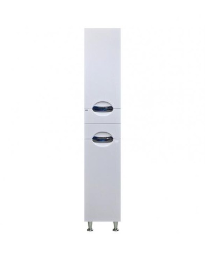 Орхидея - 31 Пенал правый белая эмаль без корзины 2 ящ.