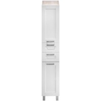 Шкаф пенал Iddis Sena 36 Белая Светлое дерево