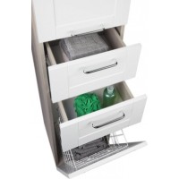 Шкаф пенал Iddis Sena 36 Белая Светлое дерево