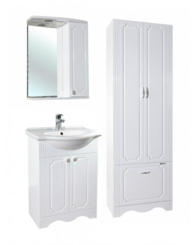 Шкаф пенал Bellezza Кантри 60 Белый