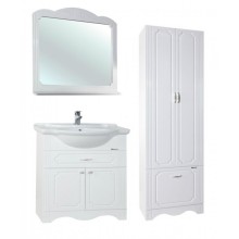 Шкаф пенал Bellezza Кантри 60 Белый