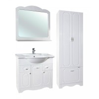 Шкаф пенал Bellezza Кантри 60 Белый