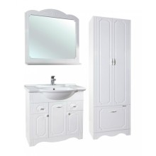 Шкаф пенал Bellezza Кантри 60 Белый