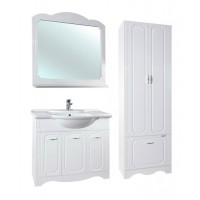 Шкаф пенал Bellezza Кантри 60 Белый