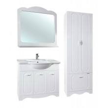 Шкаф пенал Bellezza Кантри 60 Белый