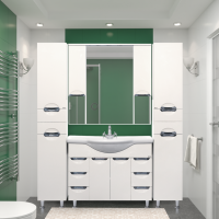 Орхидея - 35 Пенал лев. белая эмаль / Б/К