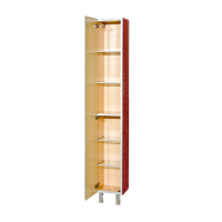 Джулия - 40 Пенал  левый КРАКОЛЕТ красный