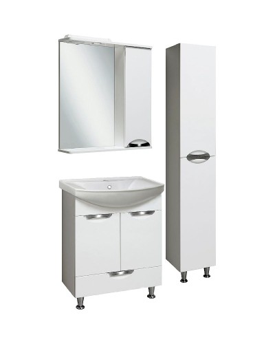 Шкаф пенал Runo Барселона 30 00000001034 Белый