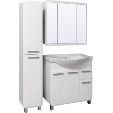 Шкаф пенал Runo Эрика 30 УТ000003637 Белый