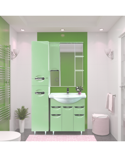 Пенал - 35 лев. Жасмин салатовая эмаль/ Б/К