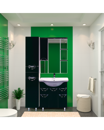 Пенал - 35 лев. Жасмин черная эмаль / Б/К