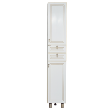 Париж - 35 Пенал правый белая патина с 2ящ. / Б/К