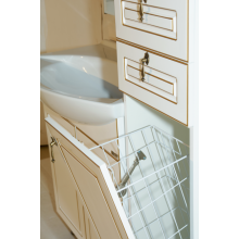 Париж - 35 Пенал правый белая патина с 2ящ. / Б/К