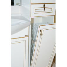 Париж - 35 Пенал правый белая патина с 2ящ. / Б/К