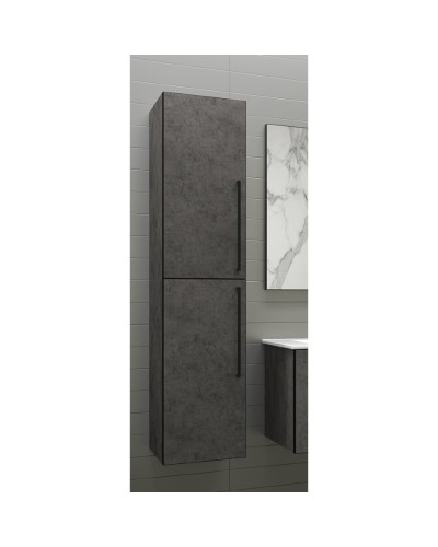 ROCK - 35 Пенал Brevita левый подвесной темно-серый (Чикаго) ЛДСП О