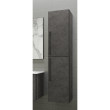 ROCK - 35 Пенал Brevita правый подвесной темно-серый (Чикаго) ЛДСП О