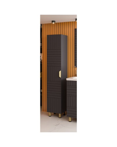 GLOSTER - 35 Пенал напольный левый, графит