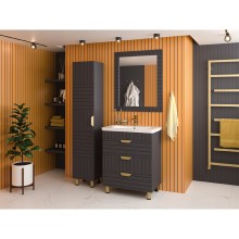 GLOSTER - 35 Пенал напольный левый, графит