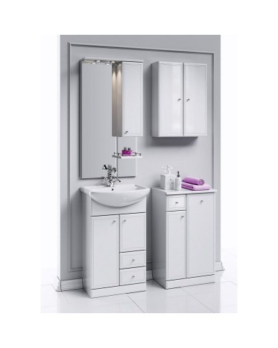 Подвесной шкаф Aqwella Барселона 50 Ba.04.03 Белый