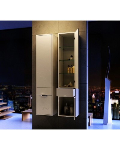 Шкаф пенал Aqwella 5 Stars Malaga 30 Mal.05.03/R Белый