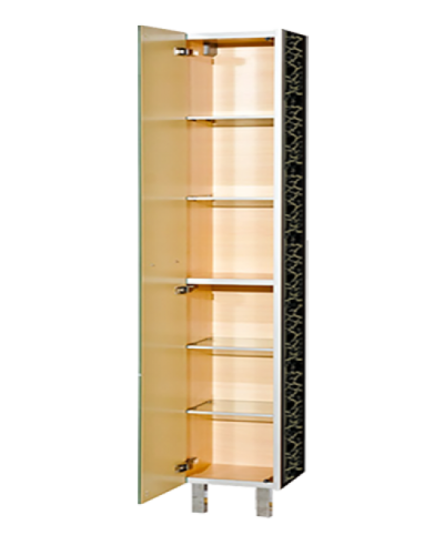 Джулия - 40 Пенал  левый КРАКОЛЕТ черный