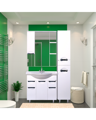 Орхидея - 35 Пенал прав. белая эмаль / Б/К