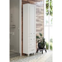 Терра - 40 Пенал белый с 3 ящ. правый