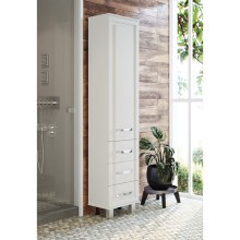 Терра - 40 Пенал белый с 3 ящ. правый