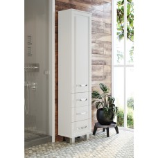 Терра - 40 Пенал белый с 3 ящ. правый