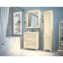 Марта - 35 Пенал бежевый правый с Б/К (эмаль)