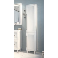 Марта - 35 Пенал белая эмаль (глянец) правый с Б/К