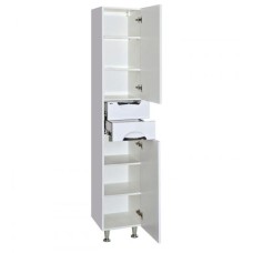 Орхидея - 35 Пенал правый белая эмаль без корзины