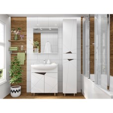 Грани - 35 Пенал с ящиком правый на ножках ( эмаль)