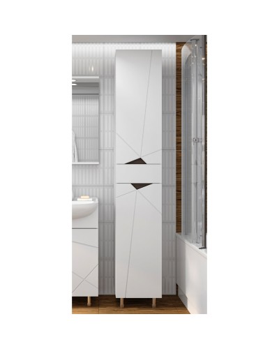 Грани - 35 Пенал с ящиком правый на ножках ( эмаль)