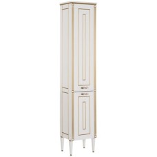 Шкаф пенал Aquanet Паола 40 R 186112 Белый Золото